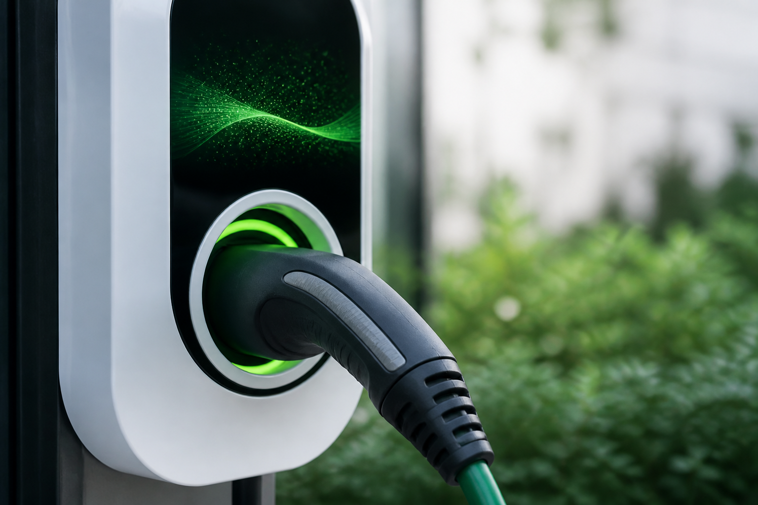 Conector de recarga e monitoramento digital de energia